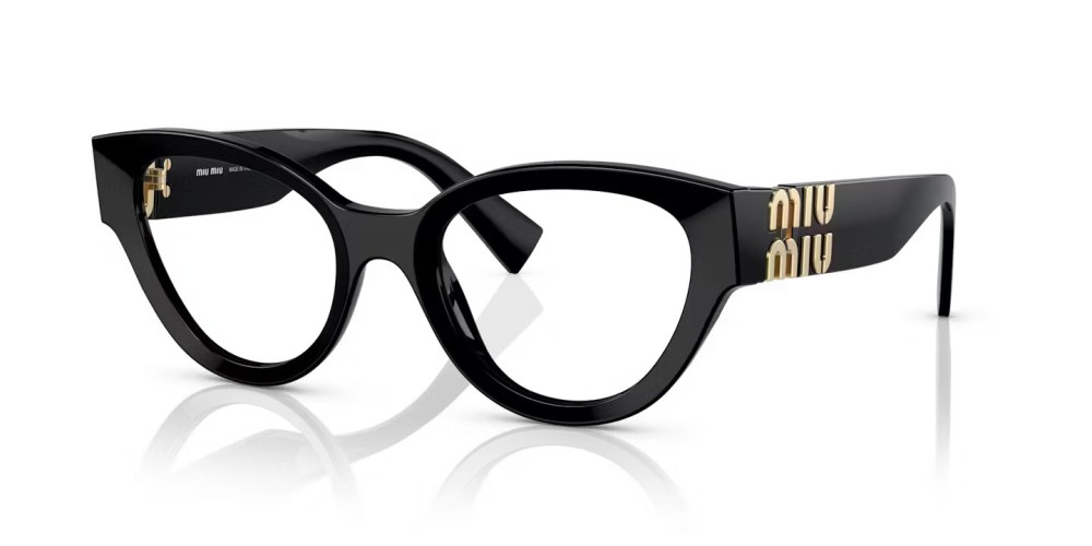 MIU MIU MU 01VV - ​1AB1O1 - ​52 Montature ottiche Black Cat Eye