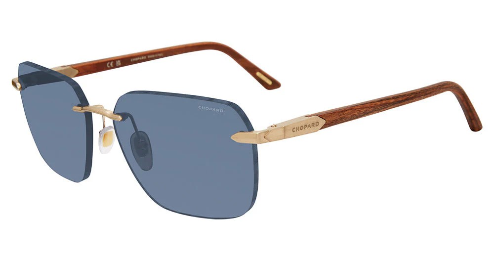 Chopard SCHG62V WOOD - 383P - 61 - CON LENTI POLARIZZATE Occhiali da sole Square