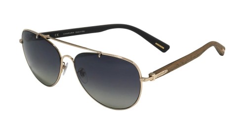 Chopard SCHC89 WOOD/RUBBER - 300P - 62 - CON LENTI POLARIZZATE Occhiali da sole Pilot (Aviator)
