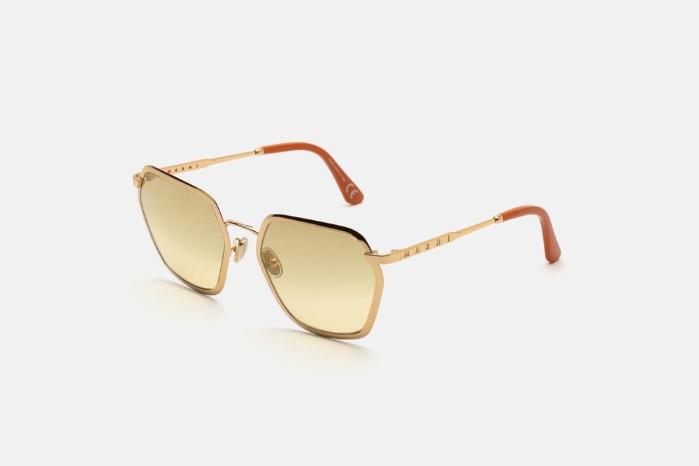 Marni 8HI Great Noligwa Mine Oro - 59 Occhiali da sole Gold Square