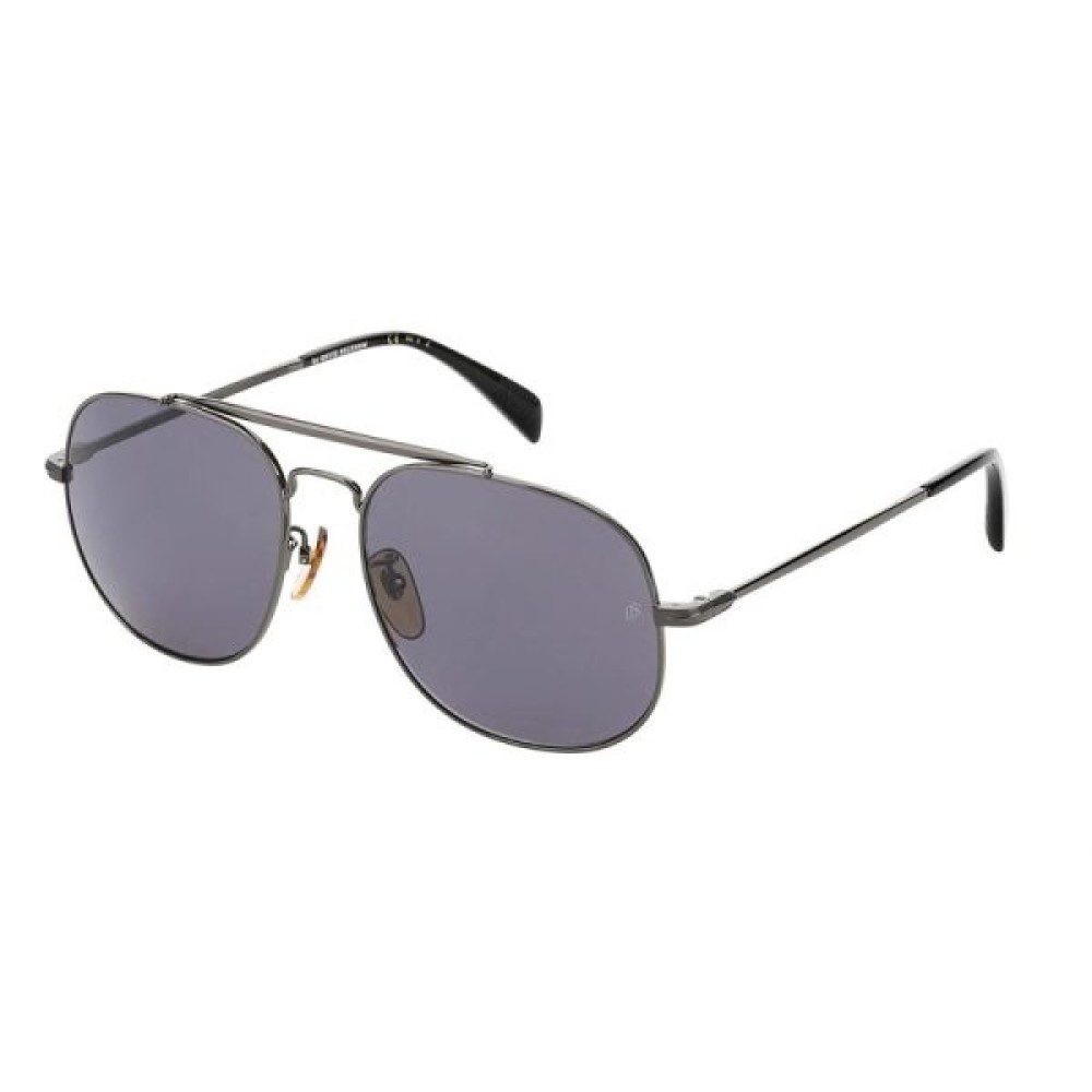 David Beckham DB 7004/S - V81M9 - 57 - CON LENTI POLARIZZATE Occhiali da sole Gray Pilot (Aviator)