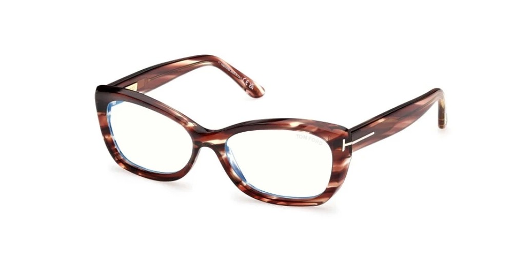 Tom Ford TF6046-B - 055 - 55 - CON LENTI CON FILTRO LUCE BLU-VIOLETTA Montature ottiche Havana