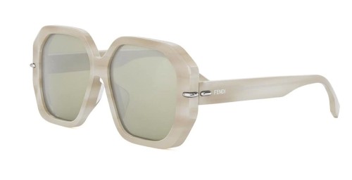 Fendi FE40173F - 60Q - 56 Occhiali da sole Beige Square