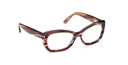Tom Ford TF6046-B - 055 - 55 - CON LENTI CON FILTRO LUCE BLU-VIOLETTA Montature ottiche Havana