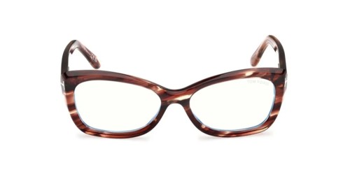 Tom Ford TF6046-B - 055 - 55 - CON LENTI CON FILTRO LUCE BLU-VIOLETTA Montature ottiche Havana