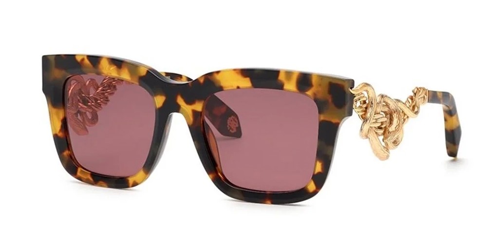 Roberto Cavalli SRC041 - 0777 - 52 Occhiali da sole Havana Square