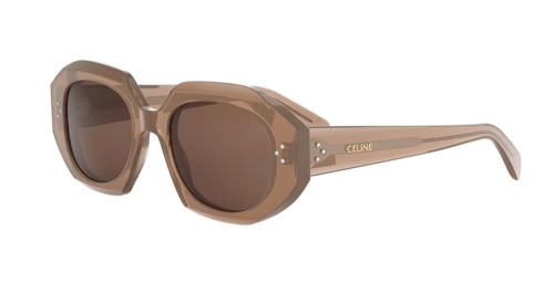 Celine CL40319I - 48E - 52 Occhiali da sole Brown Geometric / Square