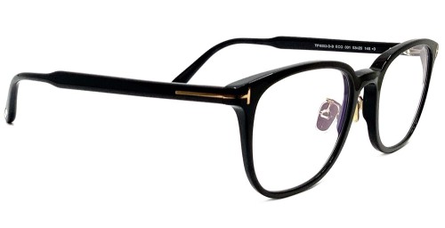 Tom Ford TF6053-D-B ECO - 001 - 53 - CON LENTI CON FILTRO LUCE BLU-VIOLETTA Montature ottiche Black Pantó / Rounded