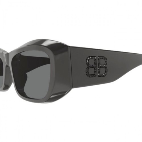 Balenciaga BB0397SA - 004 - 54 Occhiali da sole Gray Square