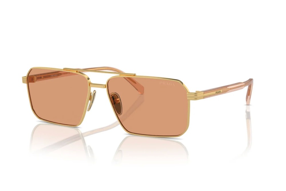 PRADA PR A57S - 5AK07V - 61 Occhiali da sole Gold Square