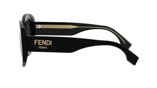 Fendi FE40137I - 01A - 51 Occhiali da sole Black Round