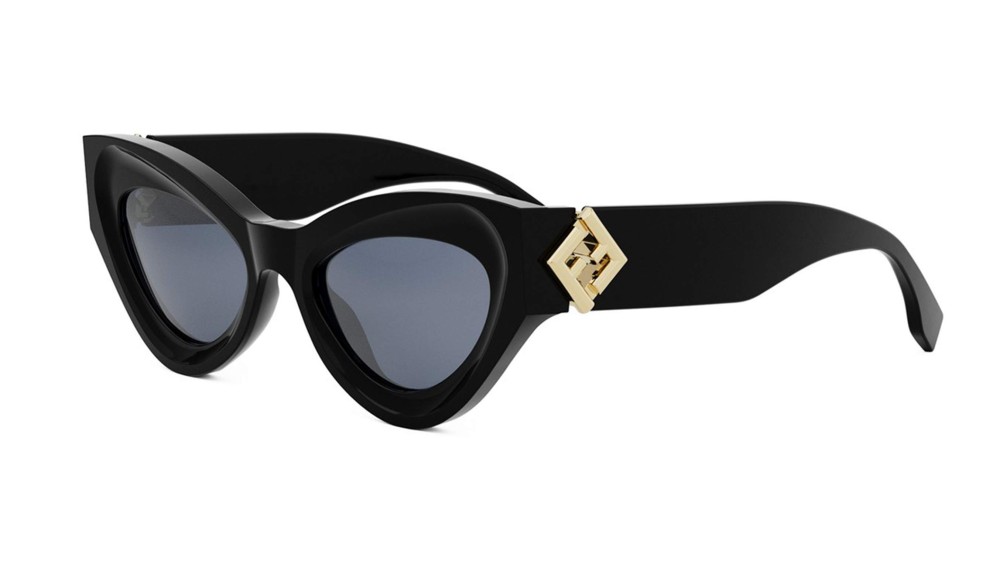 Fendi FE40146I - 01V - 52 Occhiali da sole Black Cat Eye