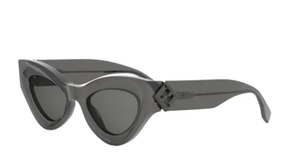 Fendi FE40146I - 20A - 52 Occhiali da sole Gray Cat Eye