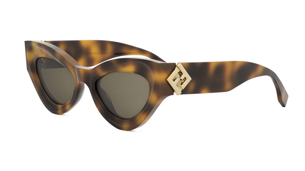 Fendi FE40146I - 53N - 52 Occhiali da sole Havanna Cat Eye