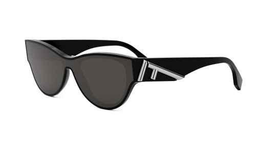 Fendi FE40135I - 01A - 139 Occhiali da sole Black Shield