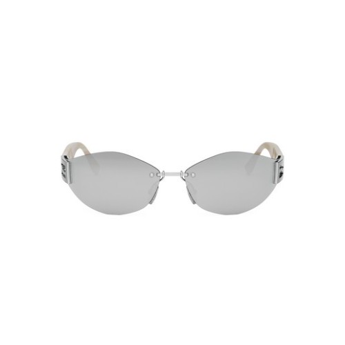 Fendi FE40159U - 16C - 74 Occhiali da sole Silver Shield