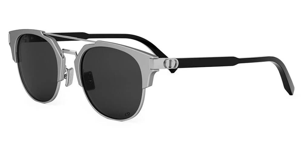 Dior CD ICON R1U ALUMINUM - F1A0 - 53 Occhiali da sole Silver Pantó / Rounded