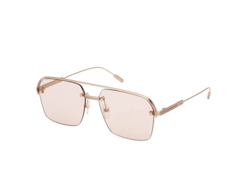 Zegna EZ0213 - 29E - 59 Occhiali da sole Rose gold Pilot (Aviator)