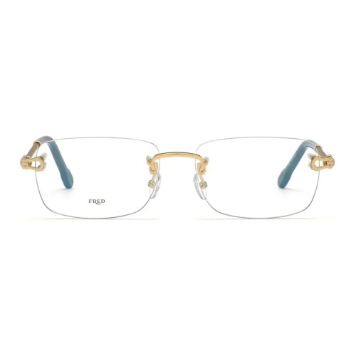 Fred FG50002U GOLD PLATED - 032 - 58 Montature ottiche Gold Square