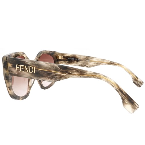 Fendi FE40017I - 63S - 55 Occhiali da sole Havana Square