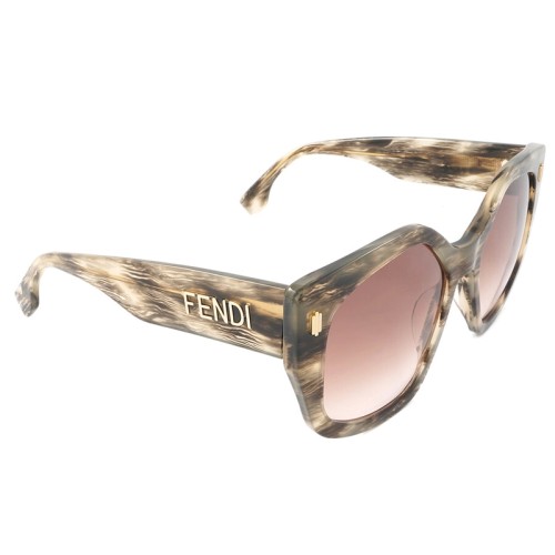 Fendi FE40017I - 63S - 55 Occhiali da sole Havana Square
