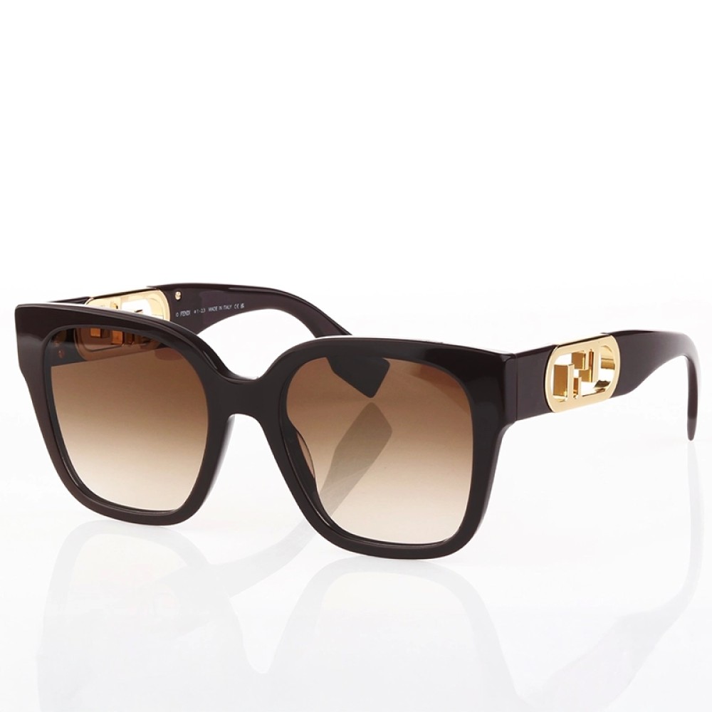 Fendi FE40063I - 50F - 54 Occhiali da sole Brown Square
