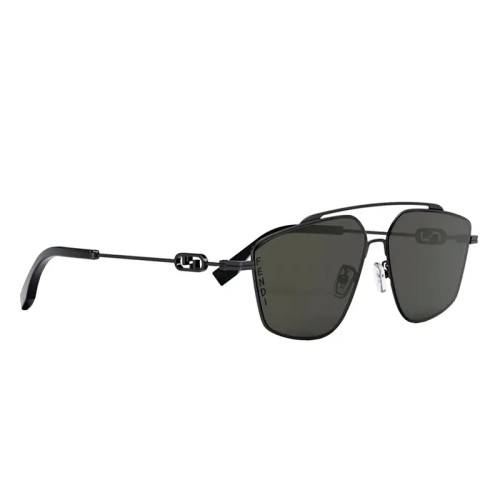 Fendi FE40079U - 12A - 58 Occhiali da sole Black Pilot (Aviator)