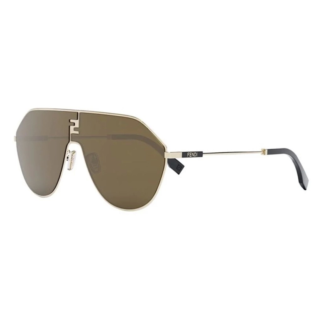 Fendi FE40080U - 30E - 65 Occhiali da sole Gold Pilot (Aviator)