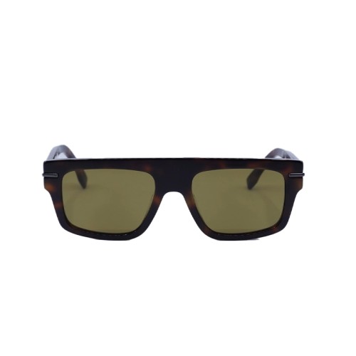 Fendi FE40091U - 53E - 54 Occhiali da sole Havana Flat Top