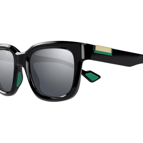 Gucci GG1621S - 001 - 53 Occhiali da sole Black Pillow (Rounded)