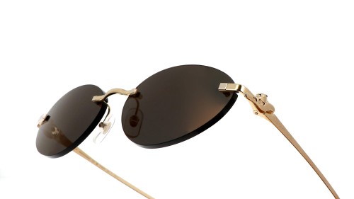 Cartier CT0504S - 001 - 58 Occhiali da sole Gold Oval