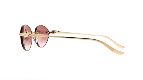Cartier CT0504S - 002 - 58 Occhiali da sole Gold Oval
