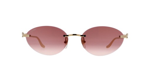 Cartier CT0504S - 002 - 58 Occhiali da sole Gold Oval