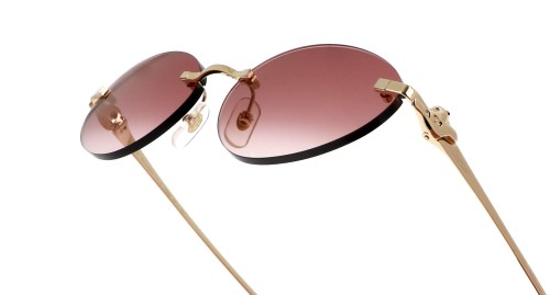 Cartier CT0504S - 002 - 58 Occhiali da sole Gold Oval