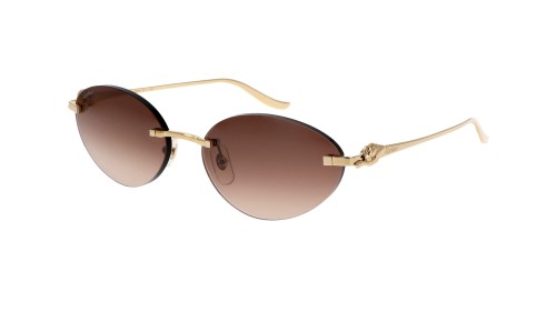 Cartier CT0504S - 003 - 58 Occhiali da sole Gold Oval