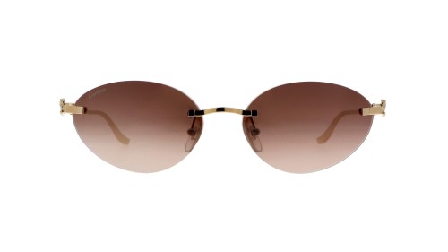 Cartier CT0504S - 003 - 58 Occhiali da sole Gold Oval