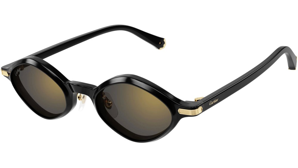 Cartier CT0540S - 001 - 48 Occhiali da sole Black Oval