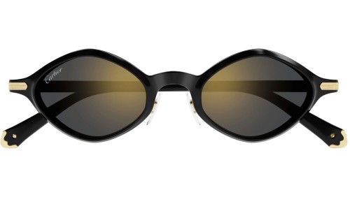 Cartier CT0540S - 001 - 48 Occhiali da sole Black Oval