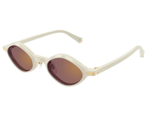 Cartier CT0540S - 005 - 48 Occhiali da sole White Oval