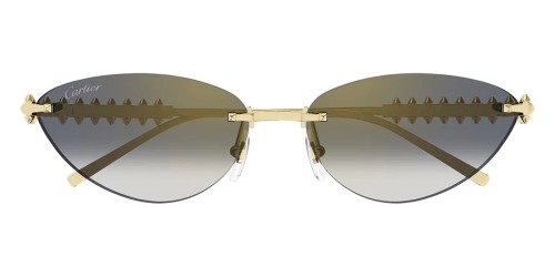 Cartier CT0543S Clash de Cartier - 001 - 58 Occhiali da sole Gold Cat Eye