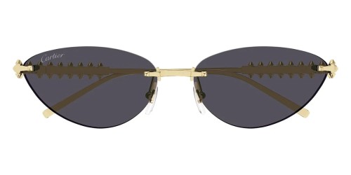 Cartier CT0543S Clash de Cartier - 002 - 58 Occhiali da sole Gold Cat Eye