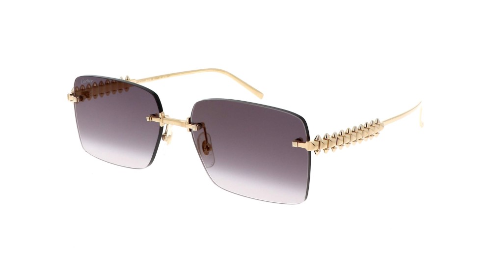 Cartier CT0545S Clash de Cartier - 001 - 58 Occhiali da sole Gold Square