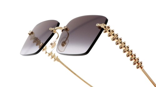 Cartier CT0545S Clash de Cartier - 001 - 58 Occhiali da sole Gold Square