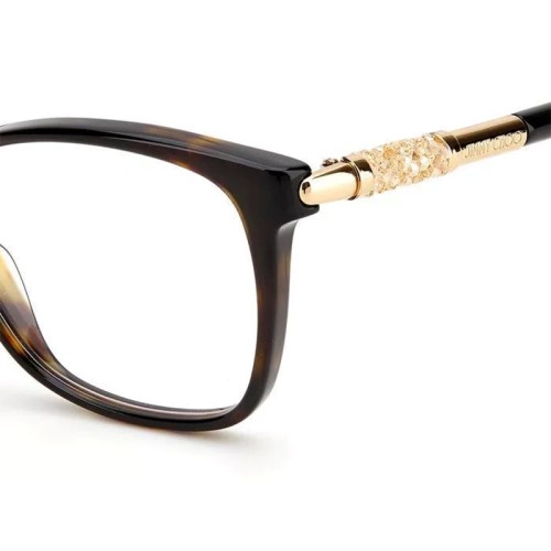 Jimmy Choo JC292 - QUM - 54 Montature ottiche Havana Pillow (Rounded)