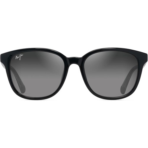 Maui Jim MJ0647SA KU'IKAHI AF - 001 - 55 - CON LENTI POLARIZZATE Occhiali da sole Black Pillow (Rounded)