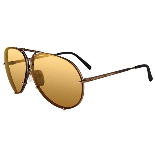 Porsche Design P8478 - E - 60 Occhiali da sole Brown Pilot (Aviator)
