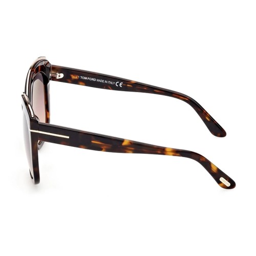 Tom Ford FT0944 CHANTALLE - 55B - 55 Occhiali da sole Havanna Pillow (Rounded)