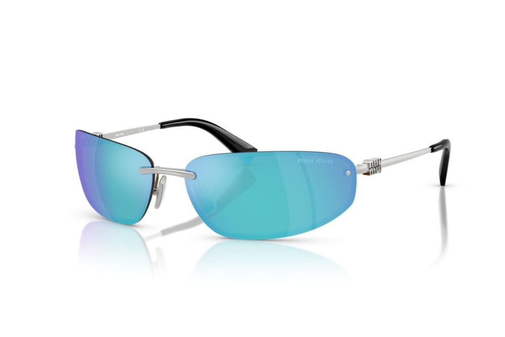 MIU MIU MU A50S - 1BC10K - 68 Occhiali da sole Silver Rectangle