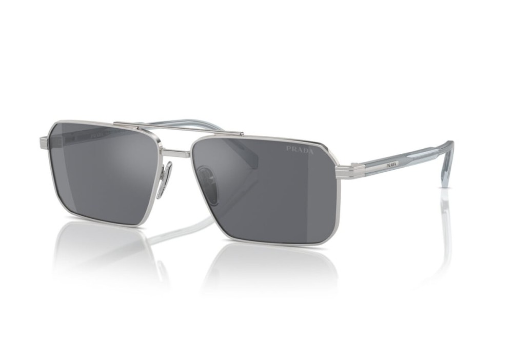 PRADA PR A57S - 1BC175 - 61 Occhiali da sole Silver Pilot (Aviator)