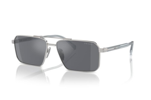PRADA PR A57S - 1BC175 - 61 Occhiali da sole Silver Pilot (Aviator)